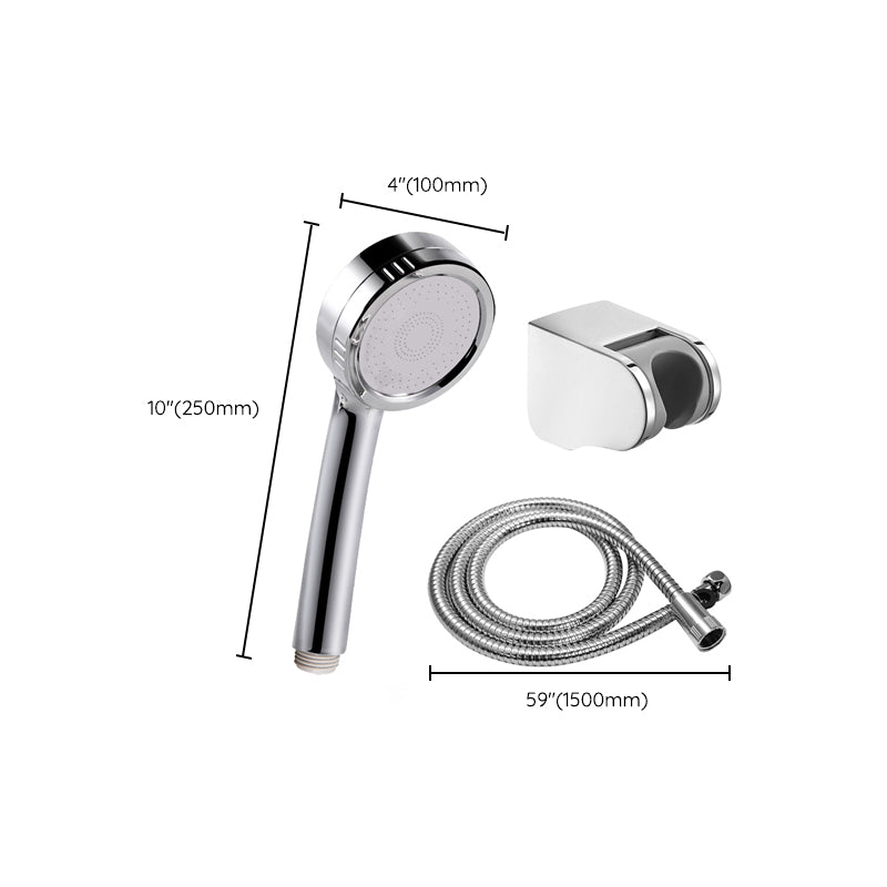 Rynx | Modern hand shower head 5 spray patterns Chrome Round Wall mounted shower head