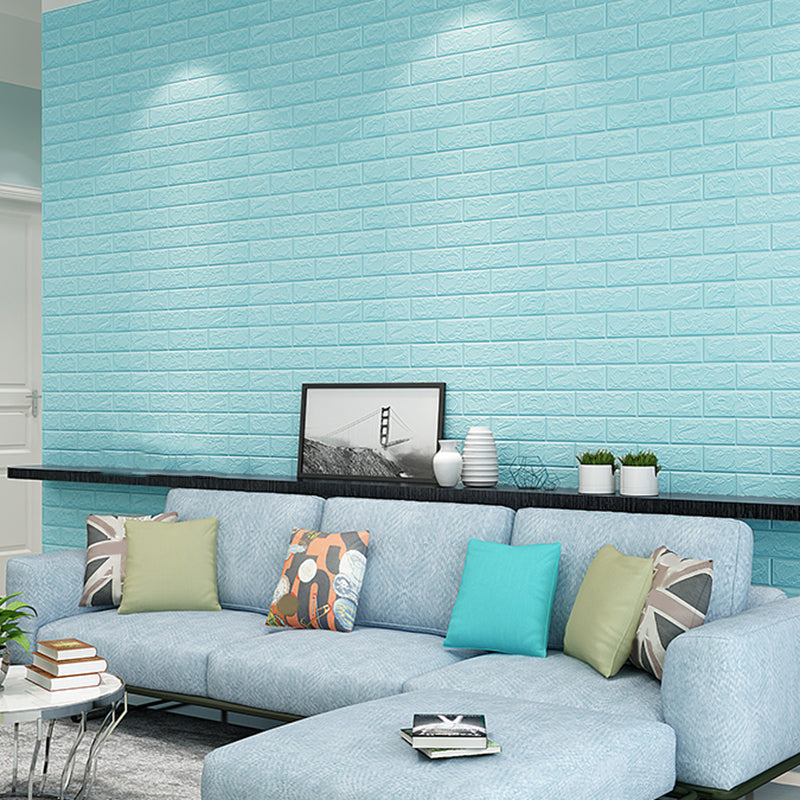 Rynx | Waterproof Wall Panel Peel and Press 3D Faux Brick Living Room PVC Wall Covering (10-Pack)