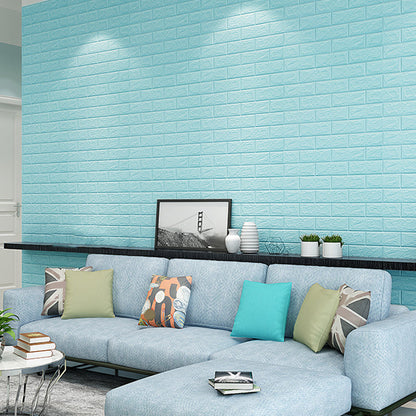Rynx | Waterproof Wall Panel Peel and Press 3D Faux Brick Living Room PVC Wall Covering (10-Pack)