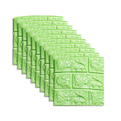 Rynx | Waterproof Wall Panel Peel and Press 3D Faux Brick Living Room PVC Wall Covering (10-Pack)