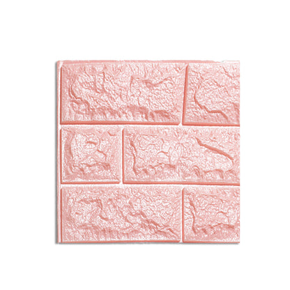 Rynx | Waterproof Wall Panel Peel and Press 3D Faux Brick Living Room PVC Wall Covering (10-Pack)