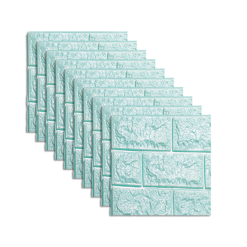 Rynx | Waterproof Wall Panel Peel and Press 3D Faux Brick Living Room PVC Wall Covering (10-Pack)