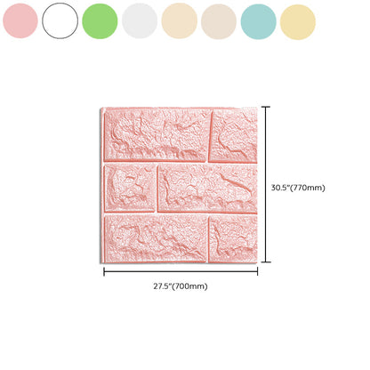 Rynx | Waterproof Wall Panel Peel and Press 3D Faux Brick Living Room PVC Wall Covering (10-Pack)