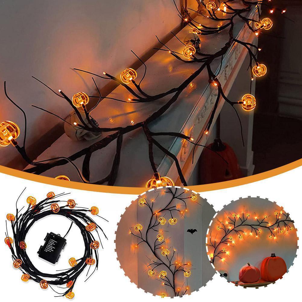 Rynx | Halloween LED Willow Key Light Cute Cartoon Bat Pumpkin Decoration For Indoor Outdoor Party Home Decor