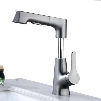 Rynx | Modern Faucet Solid Copper Centerset Bathroom Faucet