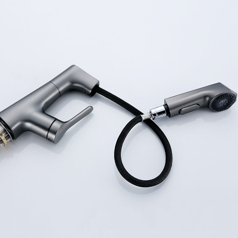 Rynx | Modern Faucet Solid Copper Centerset Bathroom Faucet