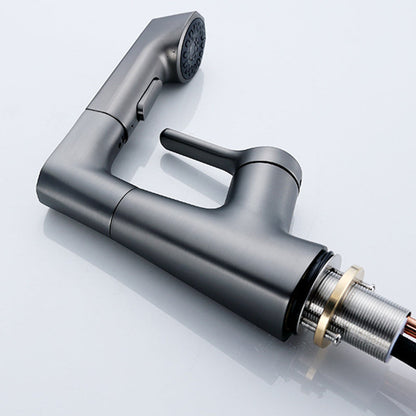 Rynx | Modern Faucet Solid Copper Centerset Bathroom Faucet