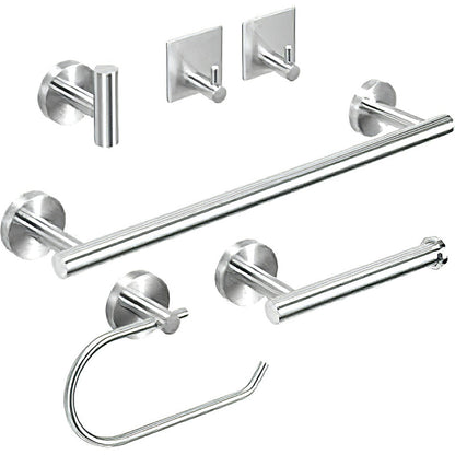 Rynx | Metal Simple Bathroom Accessories as a Single Piece or in a Set in Silver