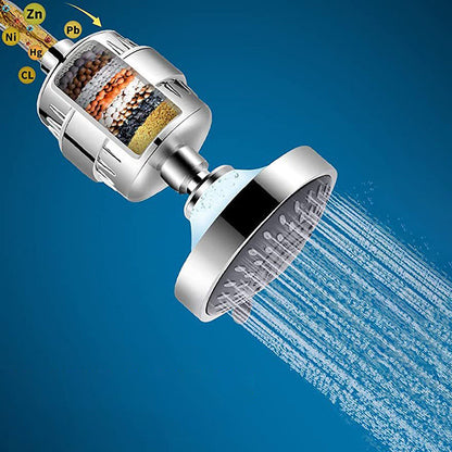 Rynx | Modern Fixed Shower Head with Catalyst 4-Inch Silver Wall Mount Shower Head