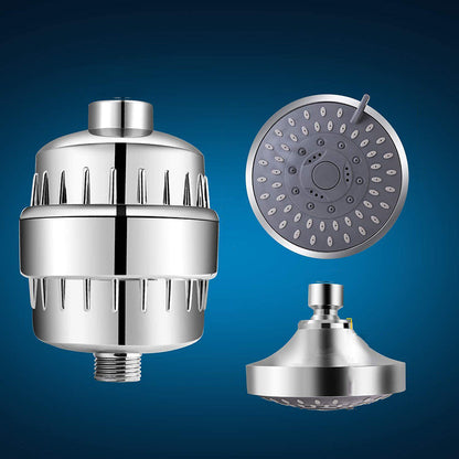 Rynx | Modern Fixed Shower Head with Catalyst 4-Inch Silver Wall Mount Shower Head