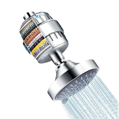 Rynx | Modern Fixed Shower Head with Catalyst 4-Inch Silver Wall Mount Shower Head