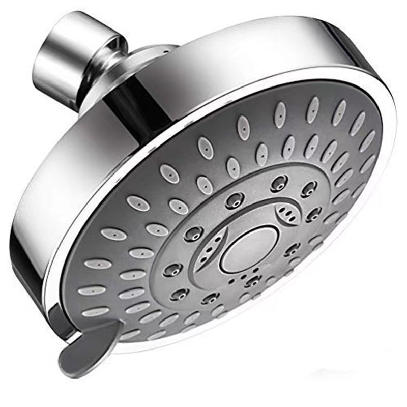 Rynx | Modern Fixed Shower Head with Catalyst 4-Inch Silver Wall Mount Shower Head