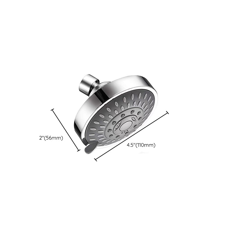 Rynx | Modern Fixed Shower Head with Catalyst 4-Inch Silver Wall Mount Shower Head