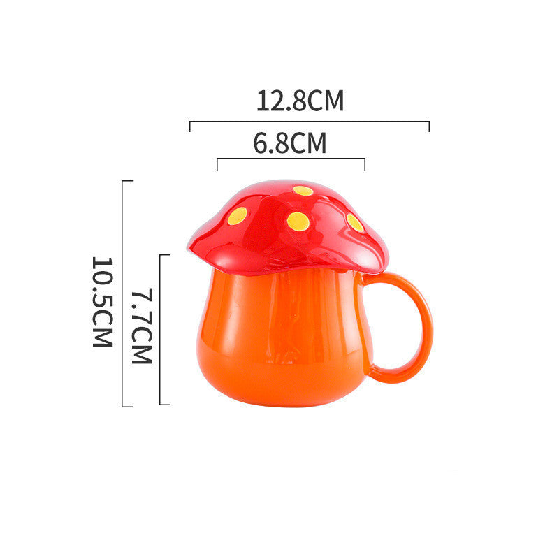 Rynx | Creative Mushroom Ceramic Mug Student Lover Mug
