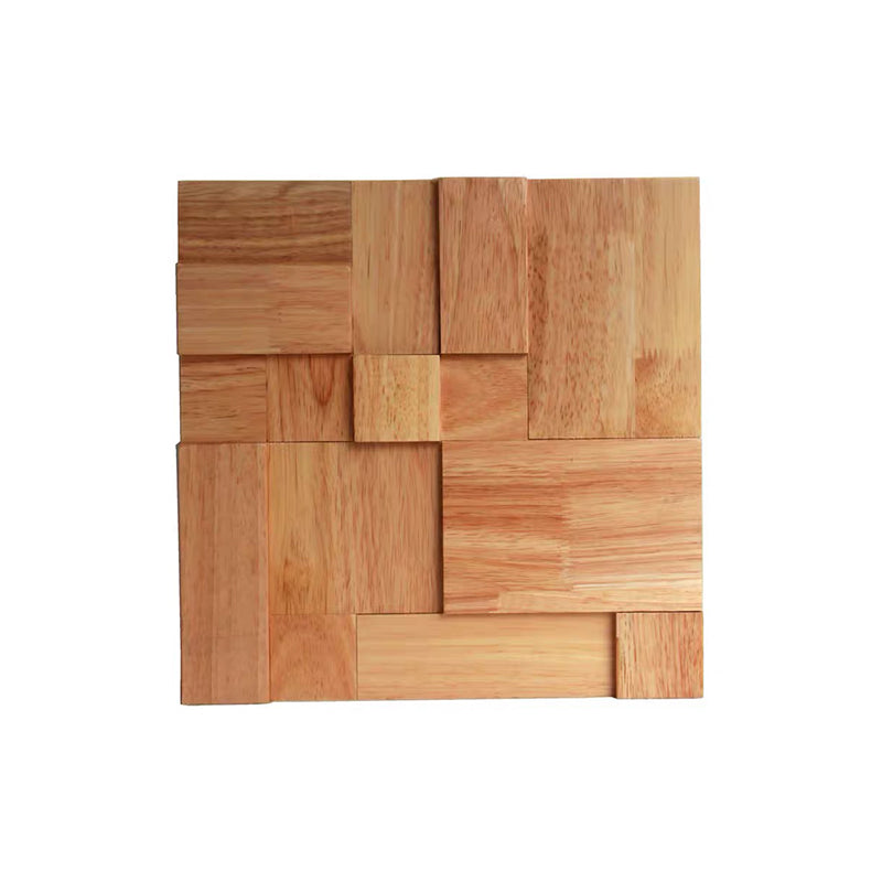 Rynx | Mosaic Wood Wall Cladding Glue Living Room Modern Style Wood Plank