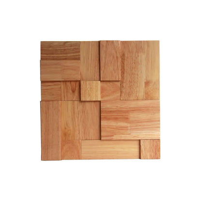 Rynx | Mosaic Wood Wall Cladding Glue Living Room Modern Style Wood Plank
