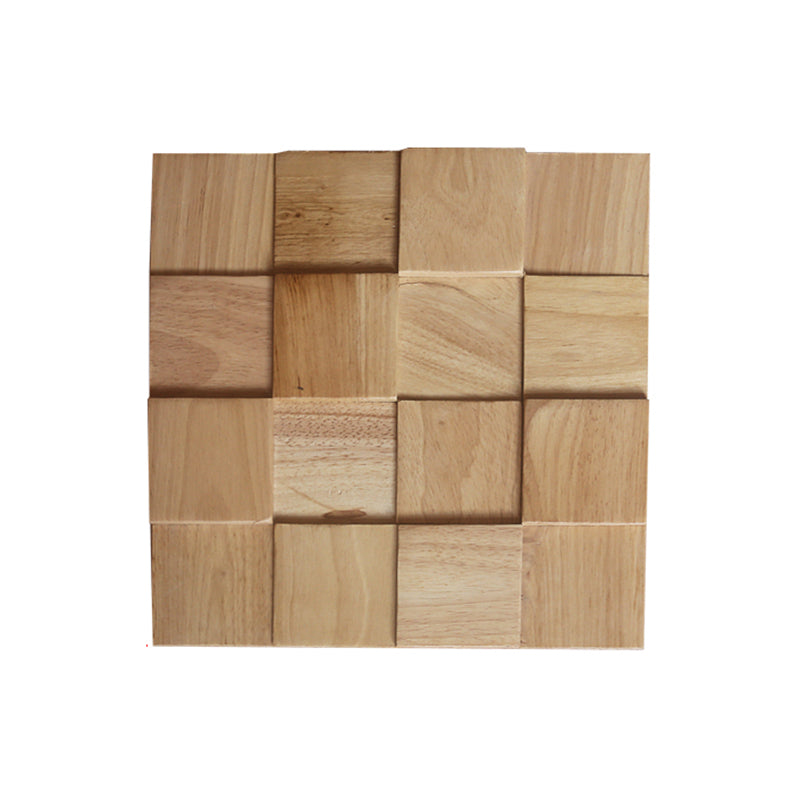 Rynx | Mosaic Wood Wall Cladding Glue Living Room Modern Style Wood Plank