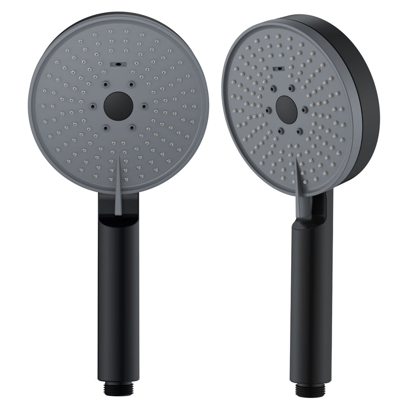 Rynx | Matt Black Hand Shower Modern 3-Stream Round Wall Mounted Hand Shower