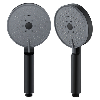 Rynx | Matt Black Hand Shower Modern 3-Stream Round Wall Mounted Hand Shower