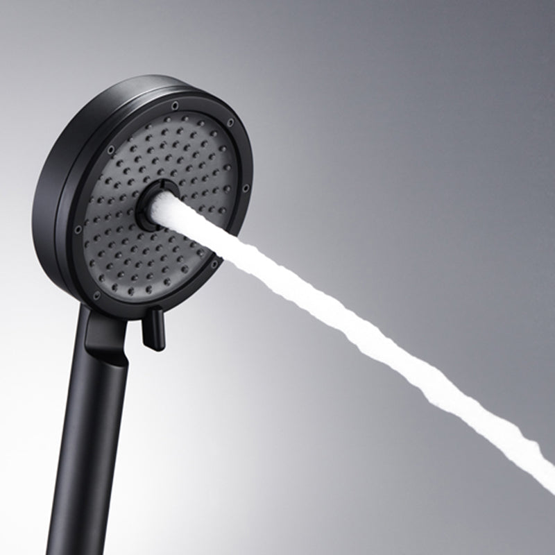 Rynx | Matt Black Hand Shower Modern 3-Stream Round Wall Mounted Hand Shower