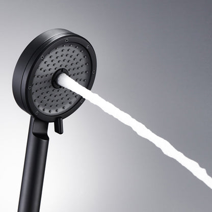 Rynx | Matt Black Hand Shower Modern 3-Stream Round Wall Mounted Hand Shower