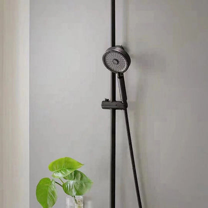 Rynx | Matt Black Hand Shower Modern 3-Stream Round Wall Mounted Hand Shower
