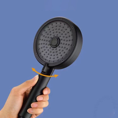 Rynx | Matt Black Hand Shower Modern 3-Stream Round Wall Mounted Hand Shower