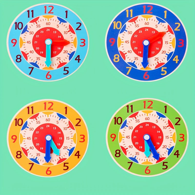 Rynx | Three Educational Clock - Play Clock for Kids to Learn Time, Perfect for Christmas and Halloween Gifts