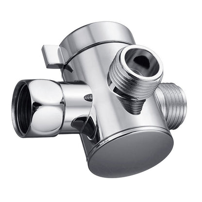 Rynx | Silver Dual Showerhead with Hose Modern Style Wall Mounted Showerhead