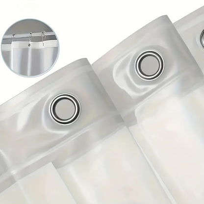 Rynx | Heavy-Duty Clear PEVA Shower Curtain Liner - Soap Scum and Mildew Resistant, Hooks Included for Home and Kitchen