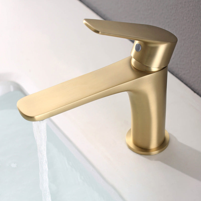 Rynx | Light Luxury Sink Faucet with Lever Handle Single Hole Bathroom Faucet