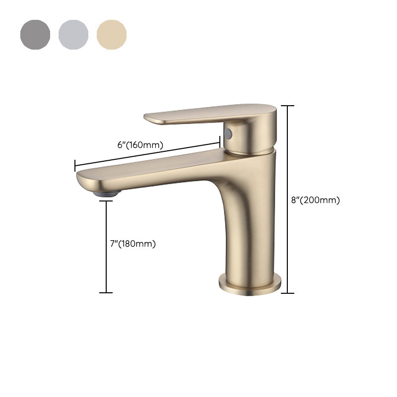 Rynx | Light Luxury Sink Faucet with Lever Handle Single Hole Bathroom Faucet
