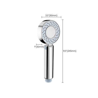 Rynx | Contemporary Wall-Mounted Shower Head Combination Chrome Round Hand Shower