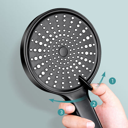 Rynx | Contemporary Round Shower Head Pure Color Handheld Shower