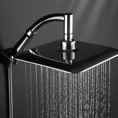 Rynx | Modern Square Showerhead Combo Chrome Rainfall Showerhead