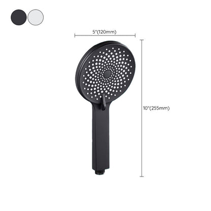 Rynx | Contemporary round shower head in solid color handheld shower head for the bathroom