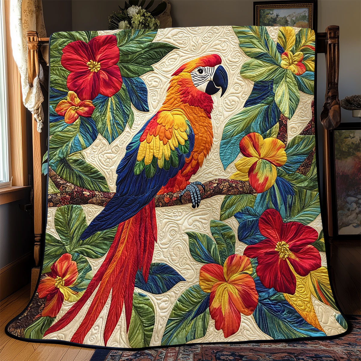 Rynx | Scarlet Macaw Haven Quilt