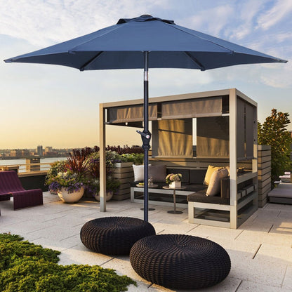 Rynx | 7.5FT Patio Umbrella with Push Button Tilt and Crank