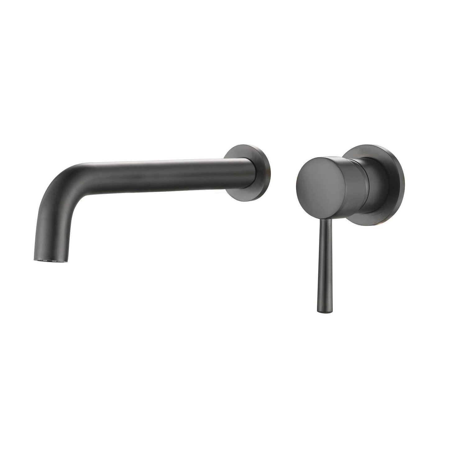 Rynx | Industrial Sink Faucet Brass Lever Handles Low Arc Wall Mounted Bathroom Faucet