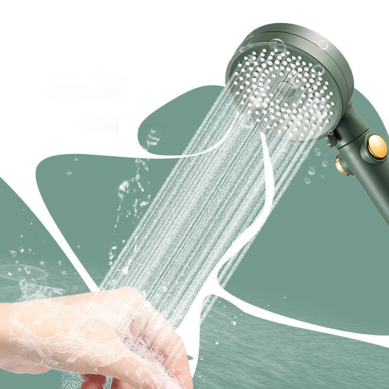 Rynx | Contemporary Round Shower Head Combo Handheld Shower Head 9.8 Inch H Spray Head