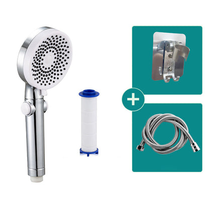 Rynx | Contemporary Round Shower Head Combo Handheld Shower Head 9.8 Inch H Spray Head