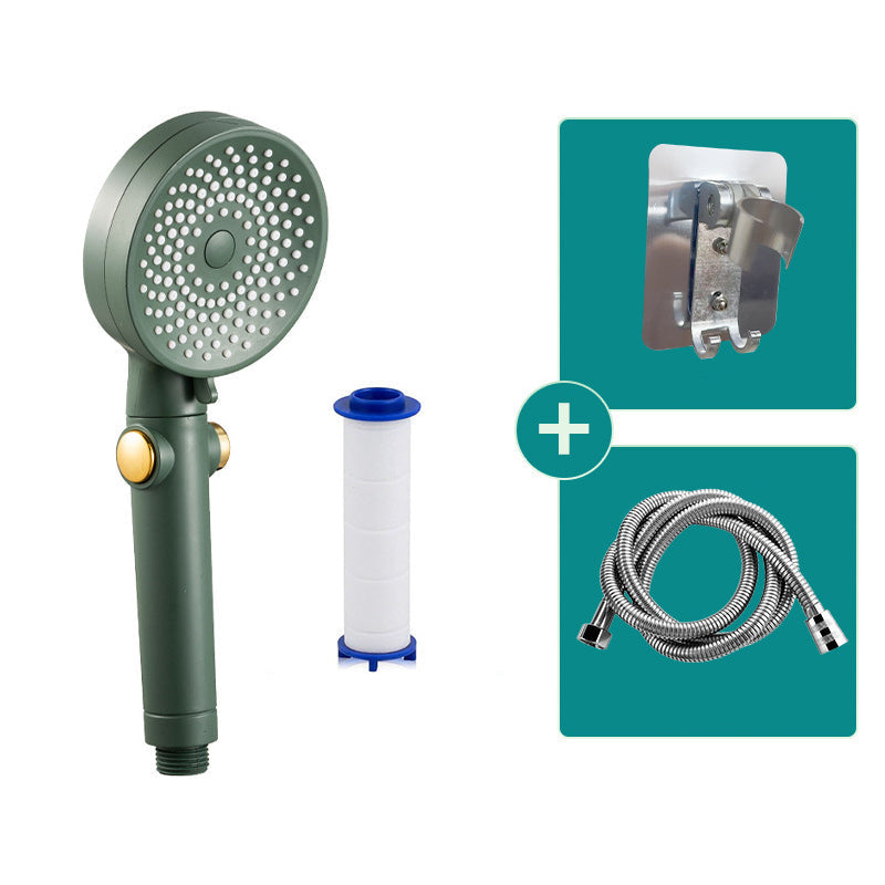 Rynx | Contemporary Round Shower Head Combo Handheld Shower Head 9.8 Inch H Spray Head