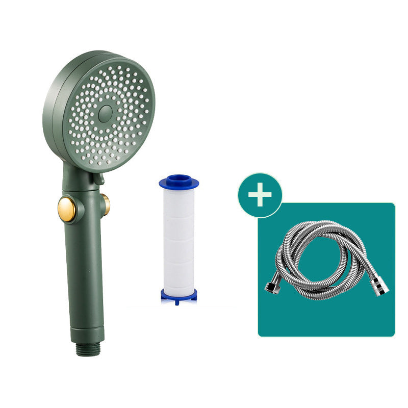 Rynx | Contemporary Round Shower Head Combo Handheld Shower Head 9.8 Inch H Spray Head