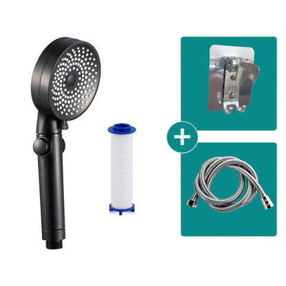 Rynx | Contemporary Round Shower Head Combo Handheld Shower Head 9.8 Inch H Spray Head