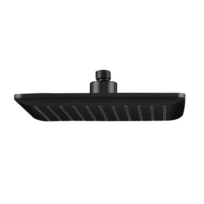 Rynx | Modern square matte black shower head rainfall shower head combo