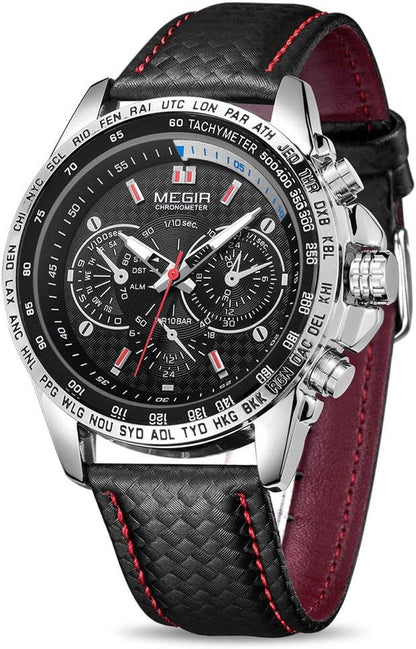 Rynx | Men's analog luminous quartz watch with calendar