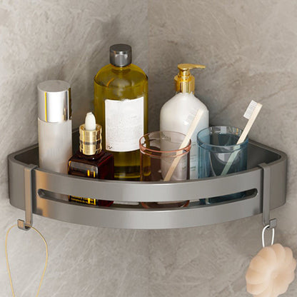 Rynx | Contemporary Aluminum Bathroom Accessory Set Grey Bath Shelf