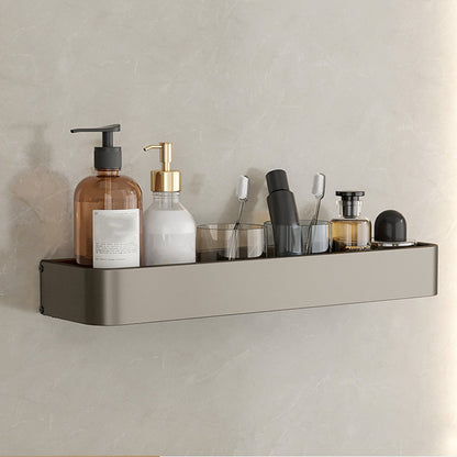 Rynx | Contemporary Aluminum Bathroom Accessory Set Grey Bath Shelf