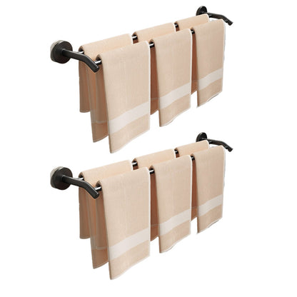 Rynx | Aluminum Bathroom Hardware Set Black Bathroom Accessories Kit Towel Bar