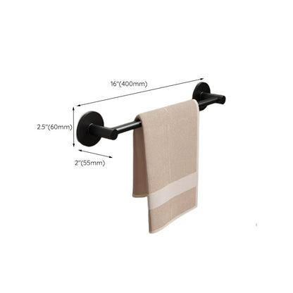 Rynx | Aluminum Bathroom Hardware Set Black Bathroom Accessories Kit Towel Bar